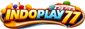 Logo indoplay77 berwarna emas